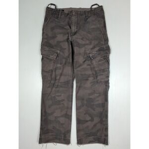Express Men's 100% Cotton Camo Cargo Pants 32x32 (Act W34XL30) Camouflage